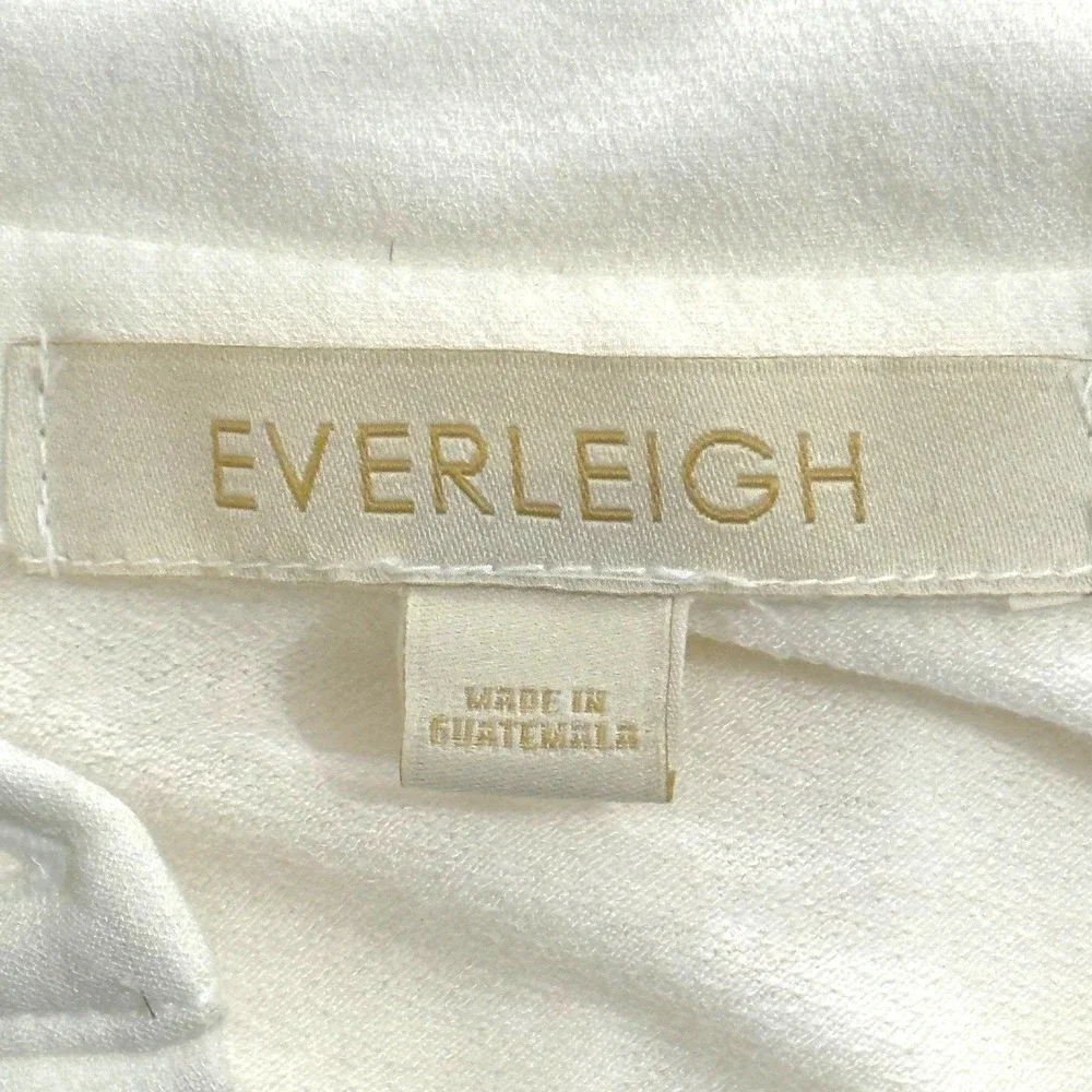 Anthropologie Everleigh Boho Button-Up Sheer Blouse Sz M Roll Tab Sleeve - Picture 4 of 7